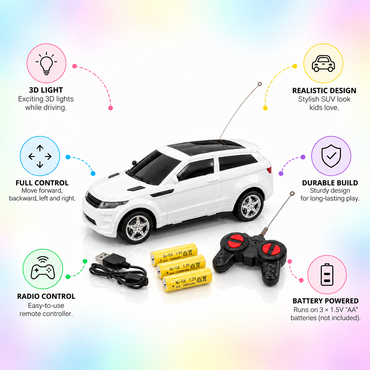 1:18 Remote Control SUV for Kids – Rechargeable RC Car with Full-Function Control