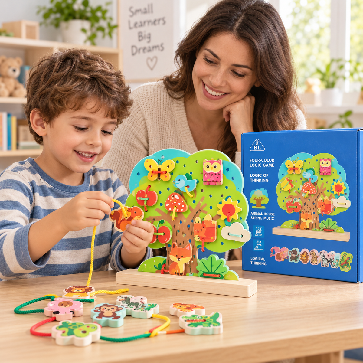 Logic Maze Lacing Game (Tree House)