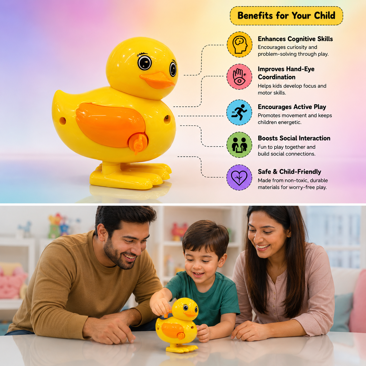 Cute Jumping Duck