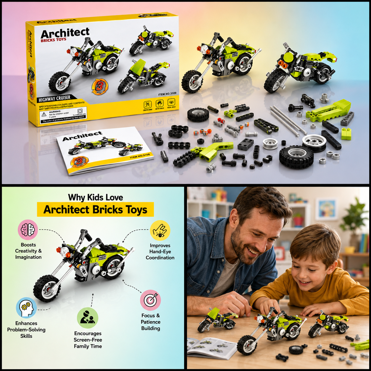 Architect Bricks Toys (Highway Cruiser)