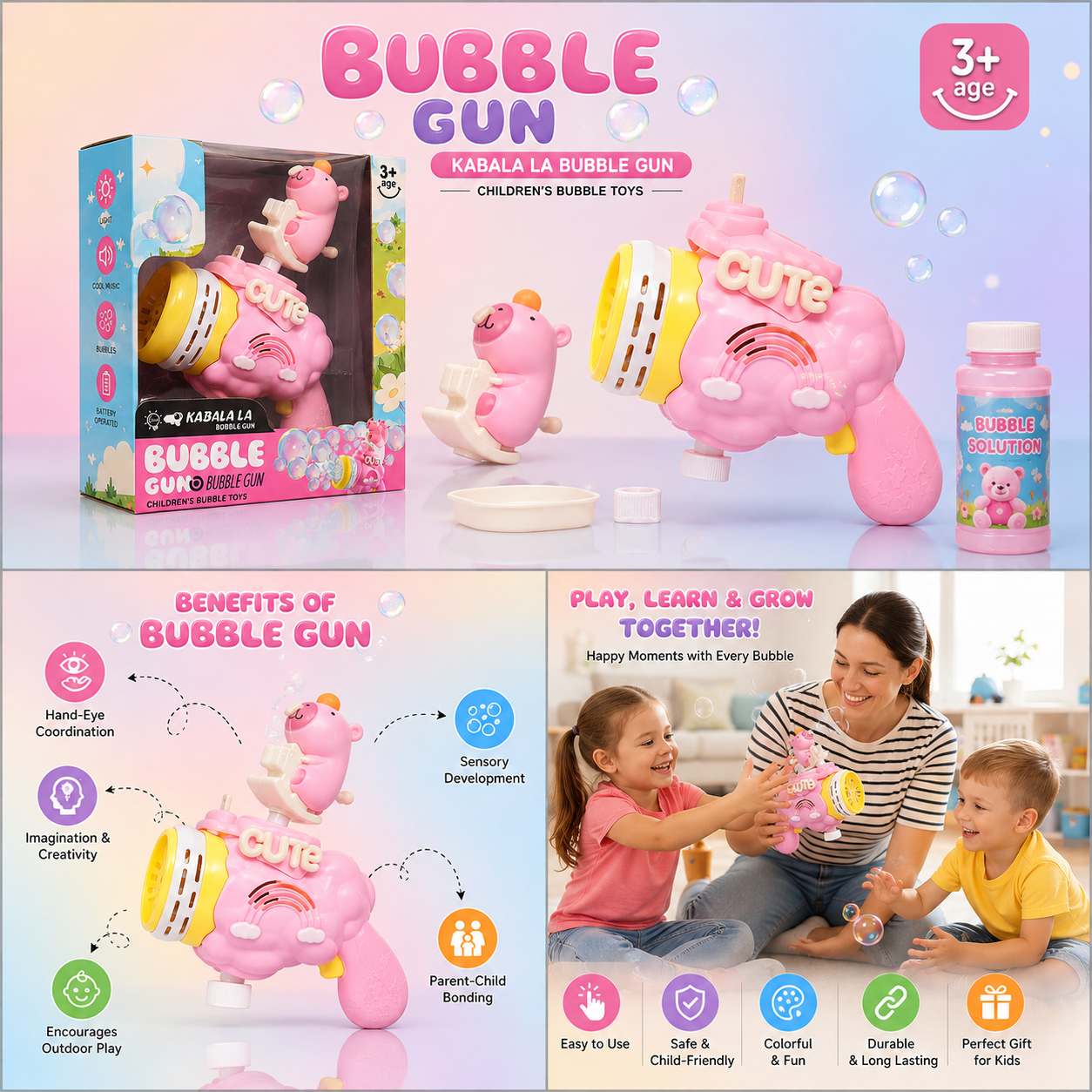 Cute Bubble Gun (Bear)