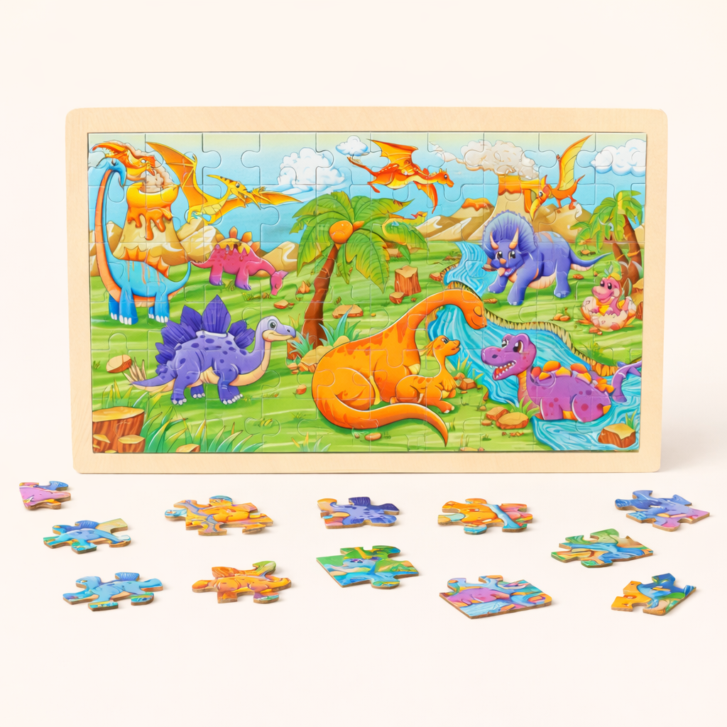 72Pcs Jigsaw Puzzle Set Dinosaur