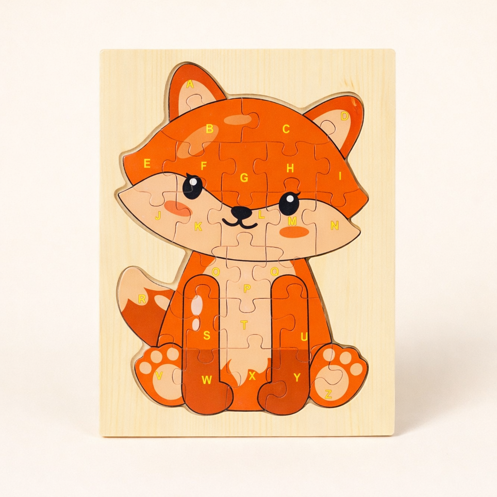 Alphabetic Jigsaw Puzzle Fox