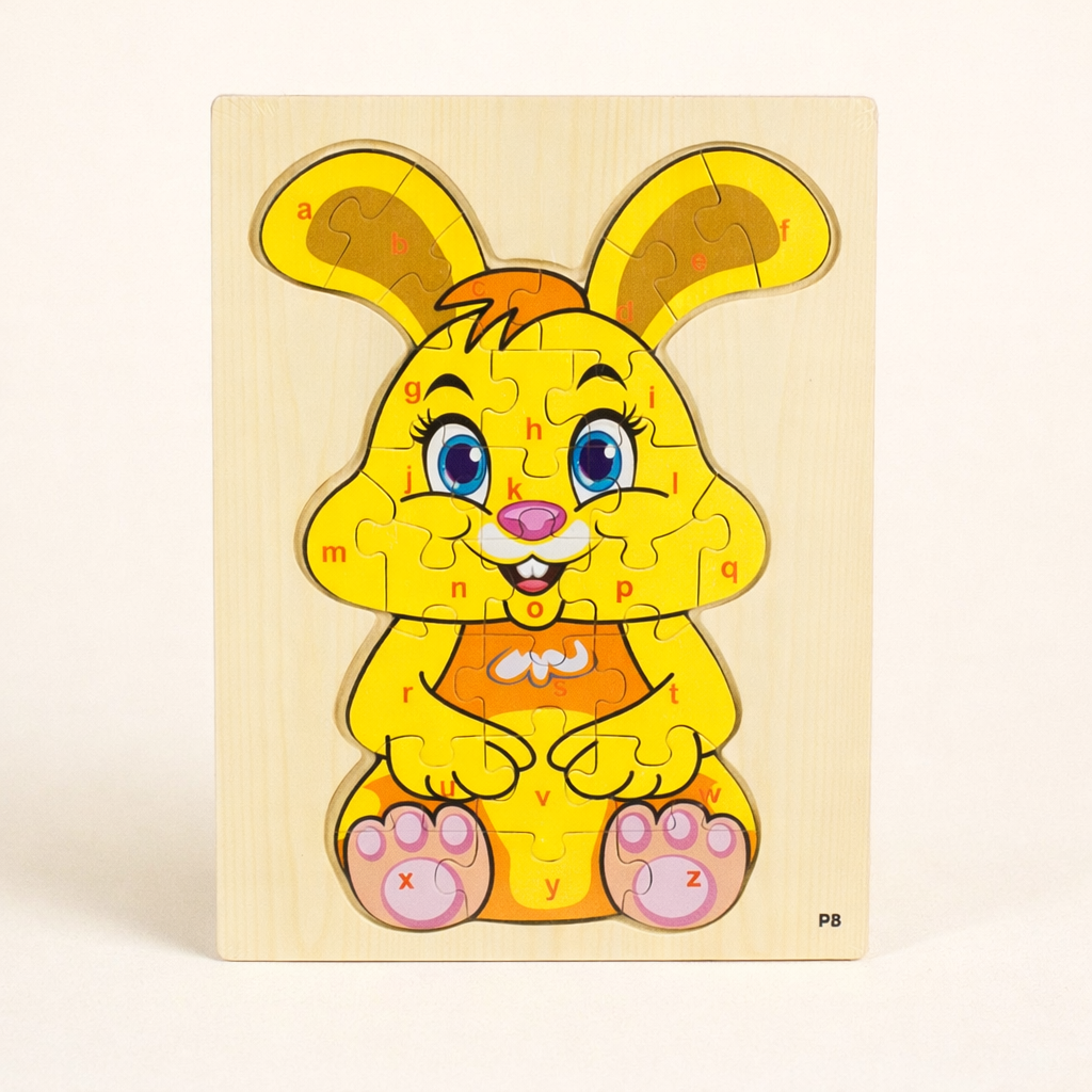 Alphabetic Jigsaw Puzzle Bunny