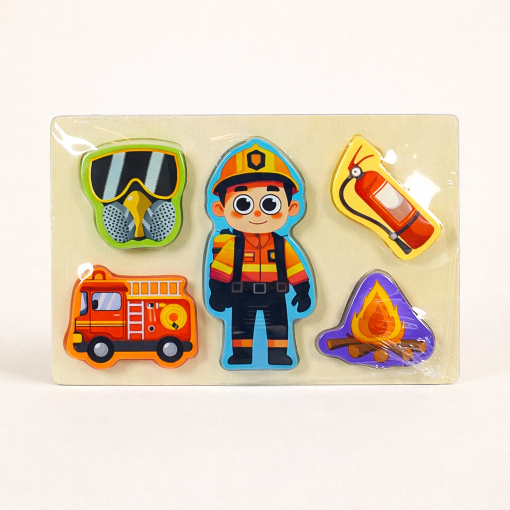 3D Puzzle Blocks Professions (Fire Fighter)