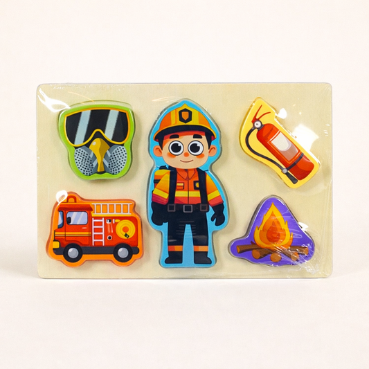 3D Puzzle Blocks Professions (Fire Fighter)