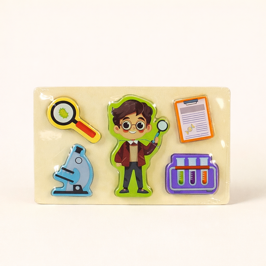 3D Puzzle Blocks Professions (Scientist)
