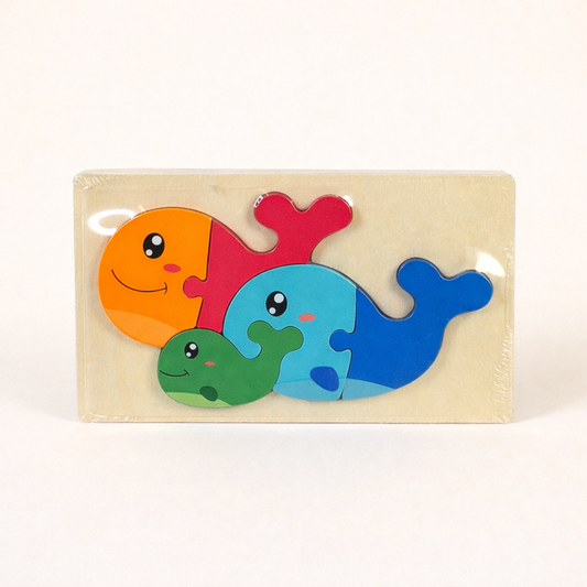 3D Puzzle Block Family Dolphin