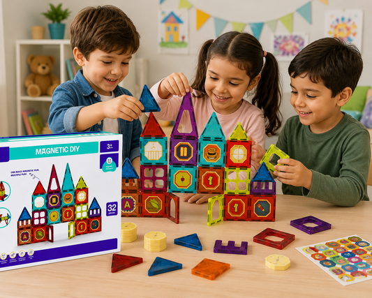 Magnetic DIY Building Tiles (32 Pieces)