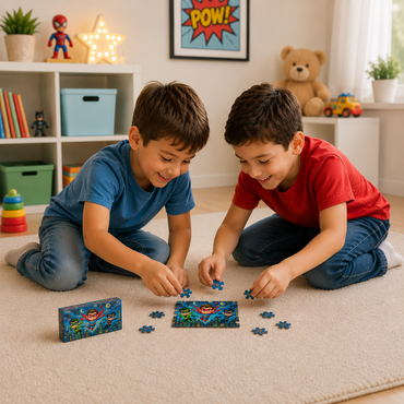 Multi-Character Cartoon Puzzle Set