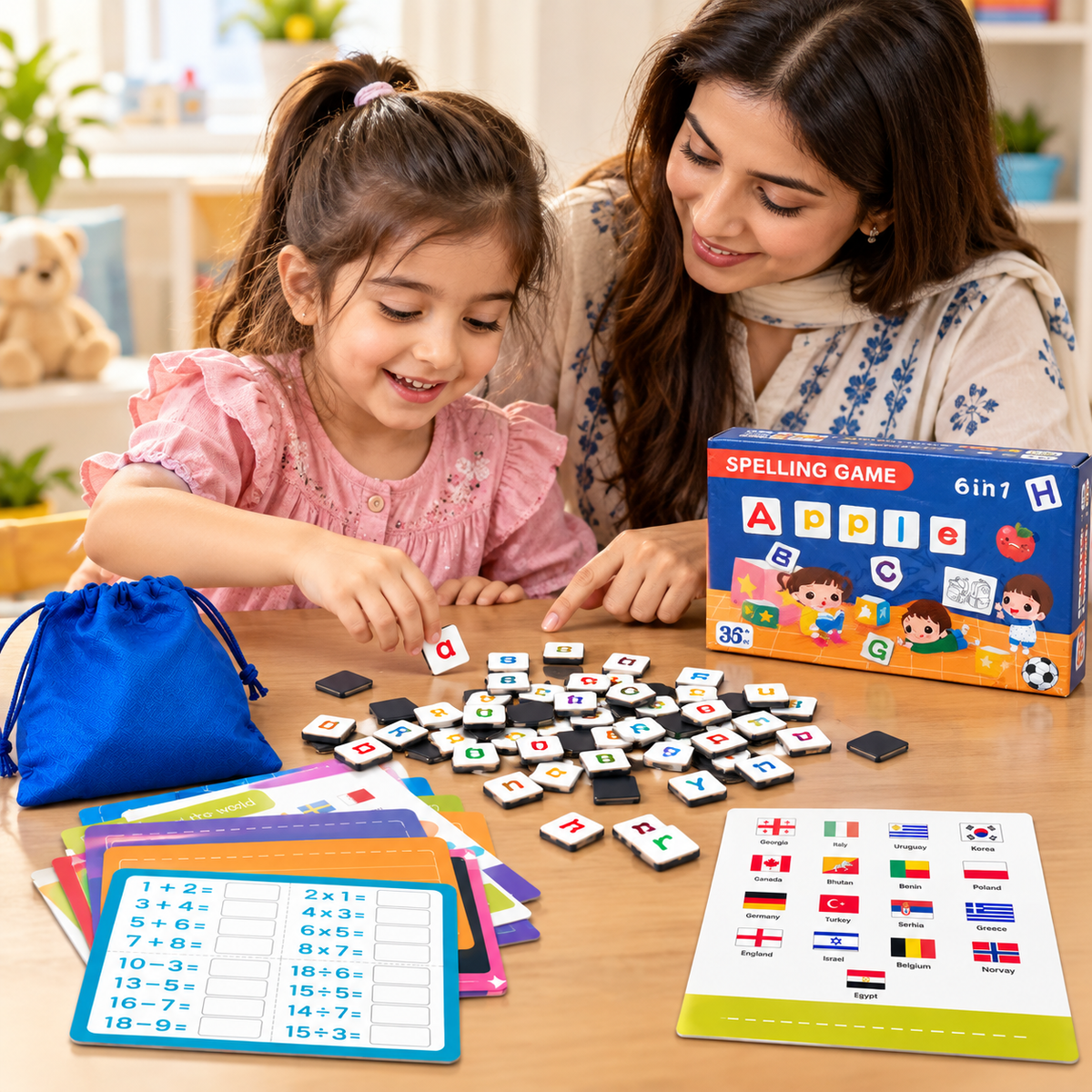 6-in-1 Spelling & Educational Learning Game