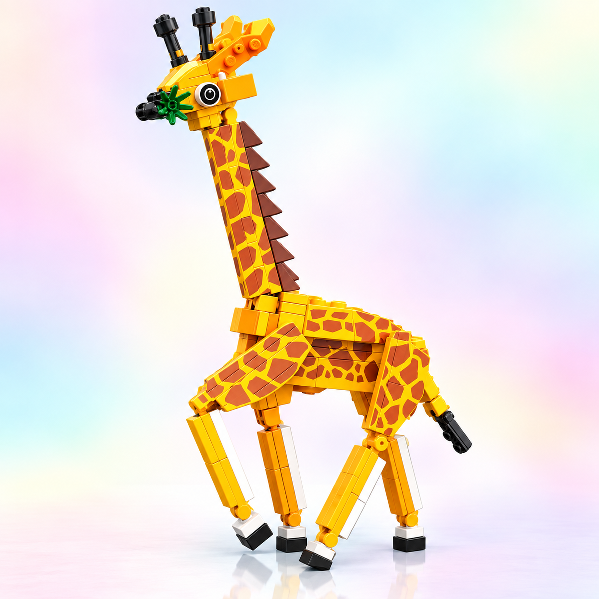 Wild Explorers Safari Animal Building Blocks Set – 6 Buildable Wildlife Models for Kids
