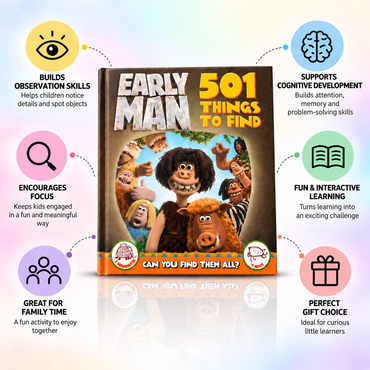 Early Man: 501 Things to Find – Search & Find Activity Book
