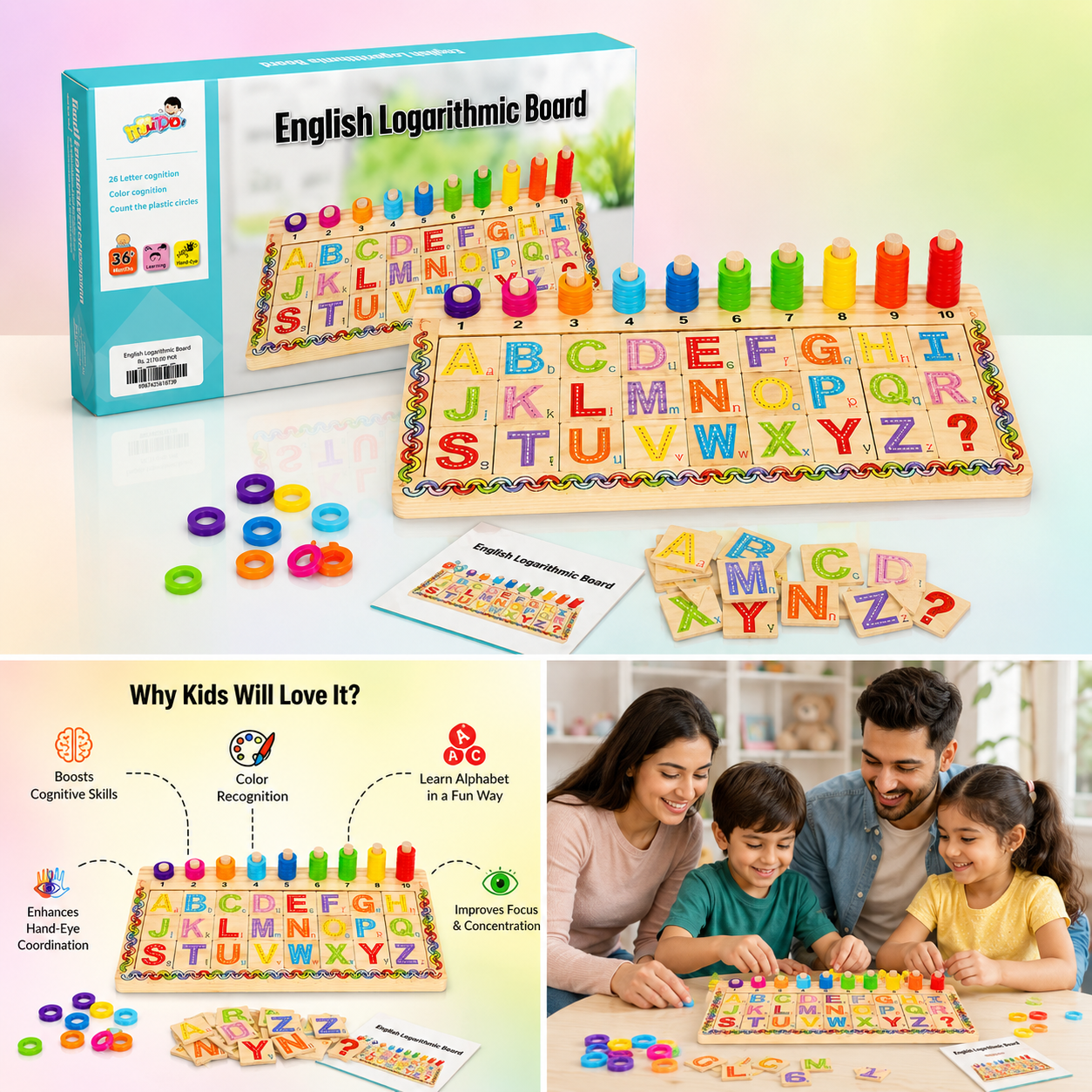 English Logarithmic Board