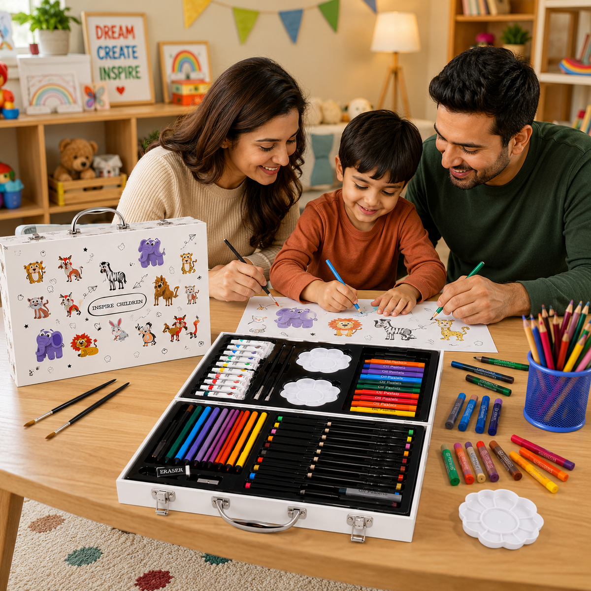 Inspire Children Art Kit – Creative Drawing & Painting Set