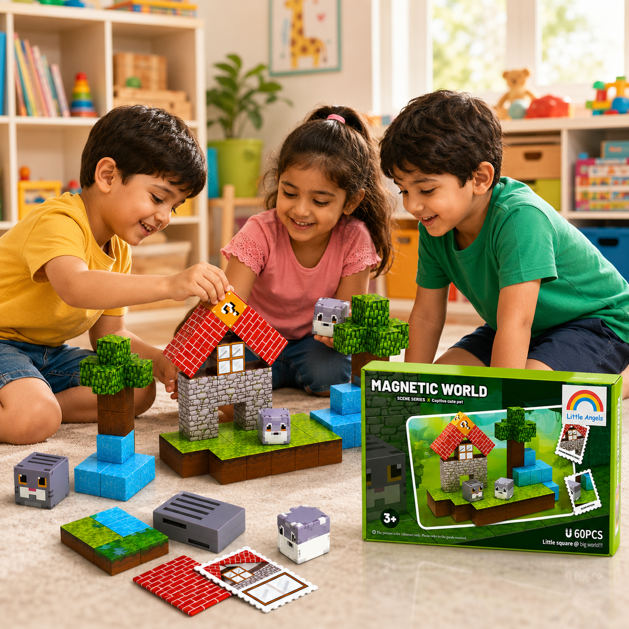Magnetic World – Captive Cute Pet (60 Pieces)