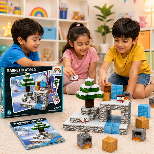 Magnetic World – Happy Snowy Field (92 Pieces)
