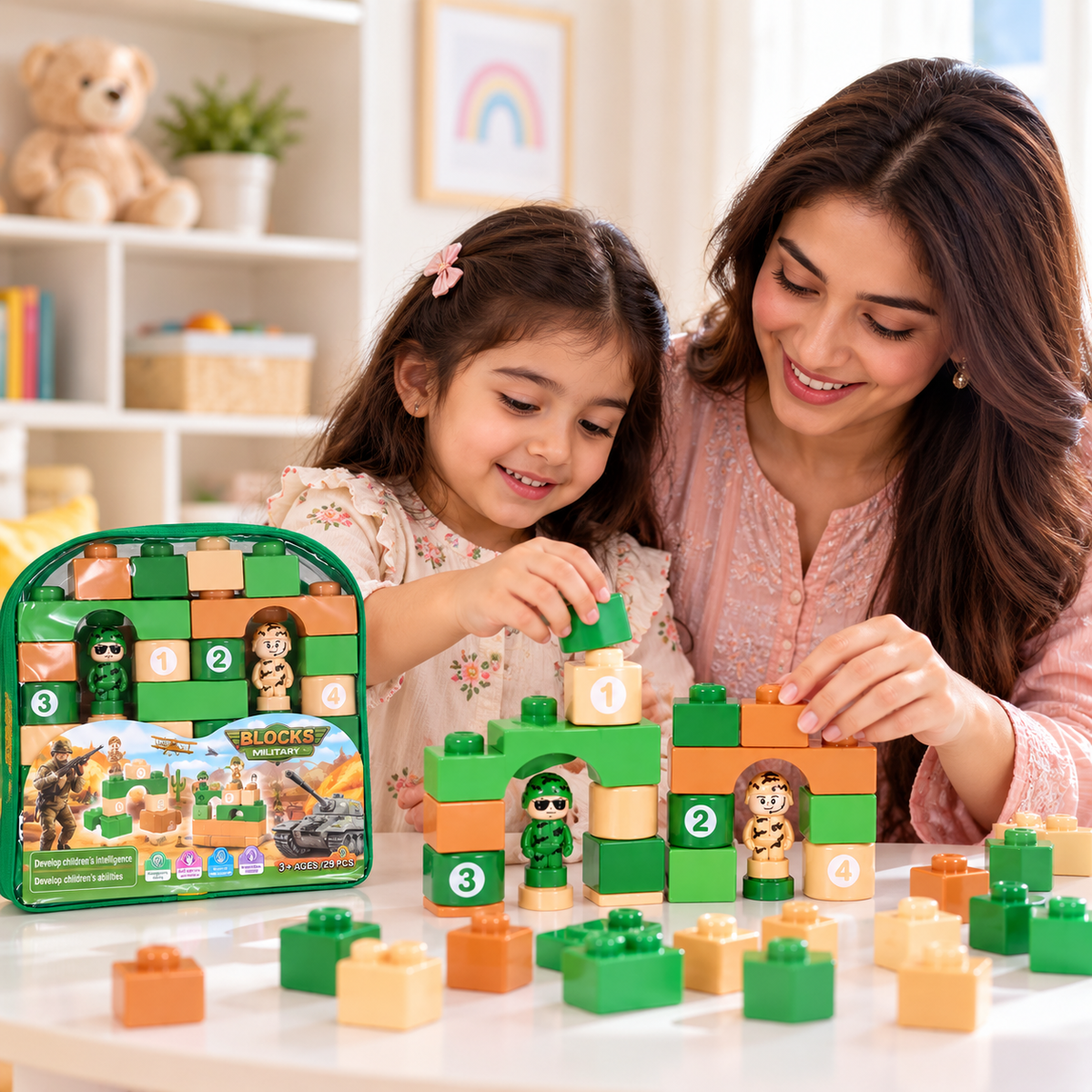 Blocks Military Building Toy Set – 29 Piece Construction Set