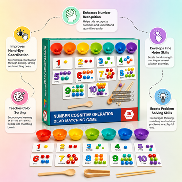 Number Cognitive Operation Bead Matching Game