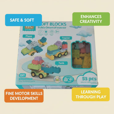 Soft Blocks Vehicle Construction Set