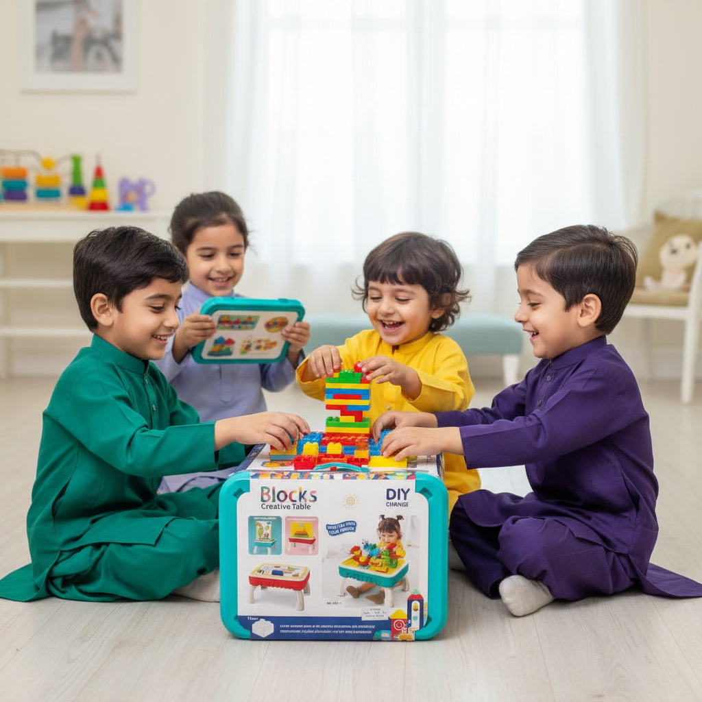 Creative Blocks Table (blue color)