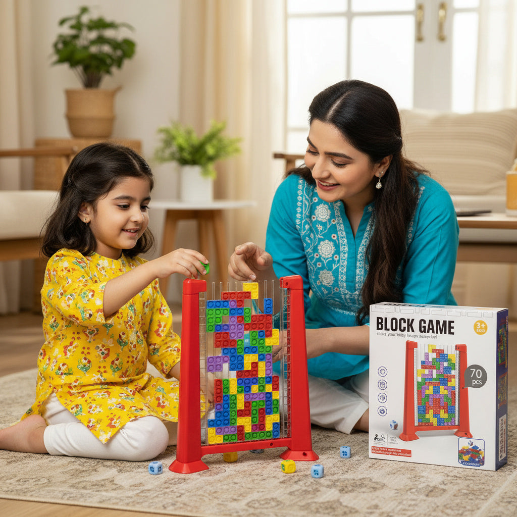 Vertical Tetris Style Block Puzzle Game
