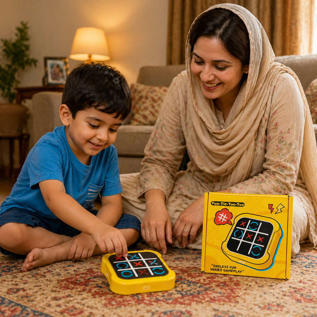 Fun Tic-Tac-Toe Handheld Game
