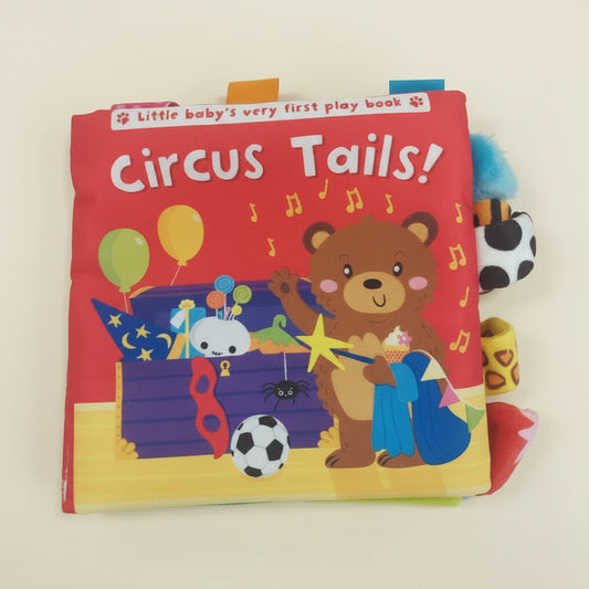 Soft Cloth Baby Play Book – Circus Tails