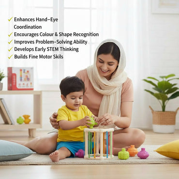 Stacking Bead Cage – Fine Motor Development Toy (18M+)