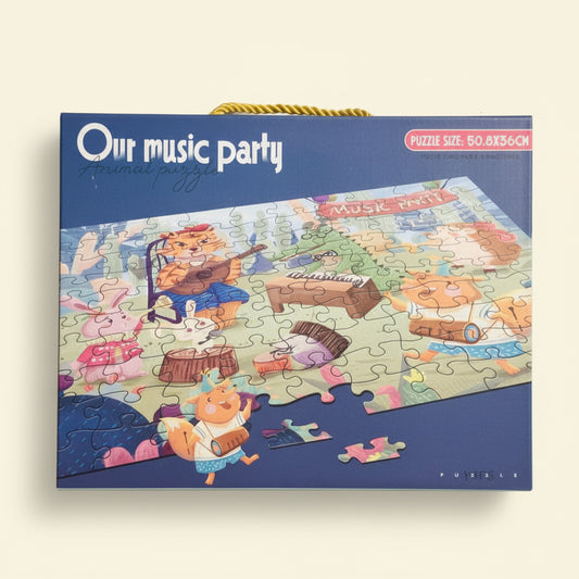 Our Music Party – 100 Piece Cartoon Puzzle