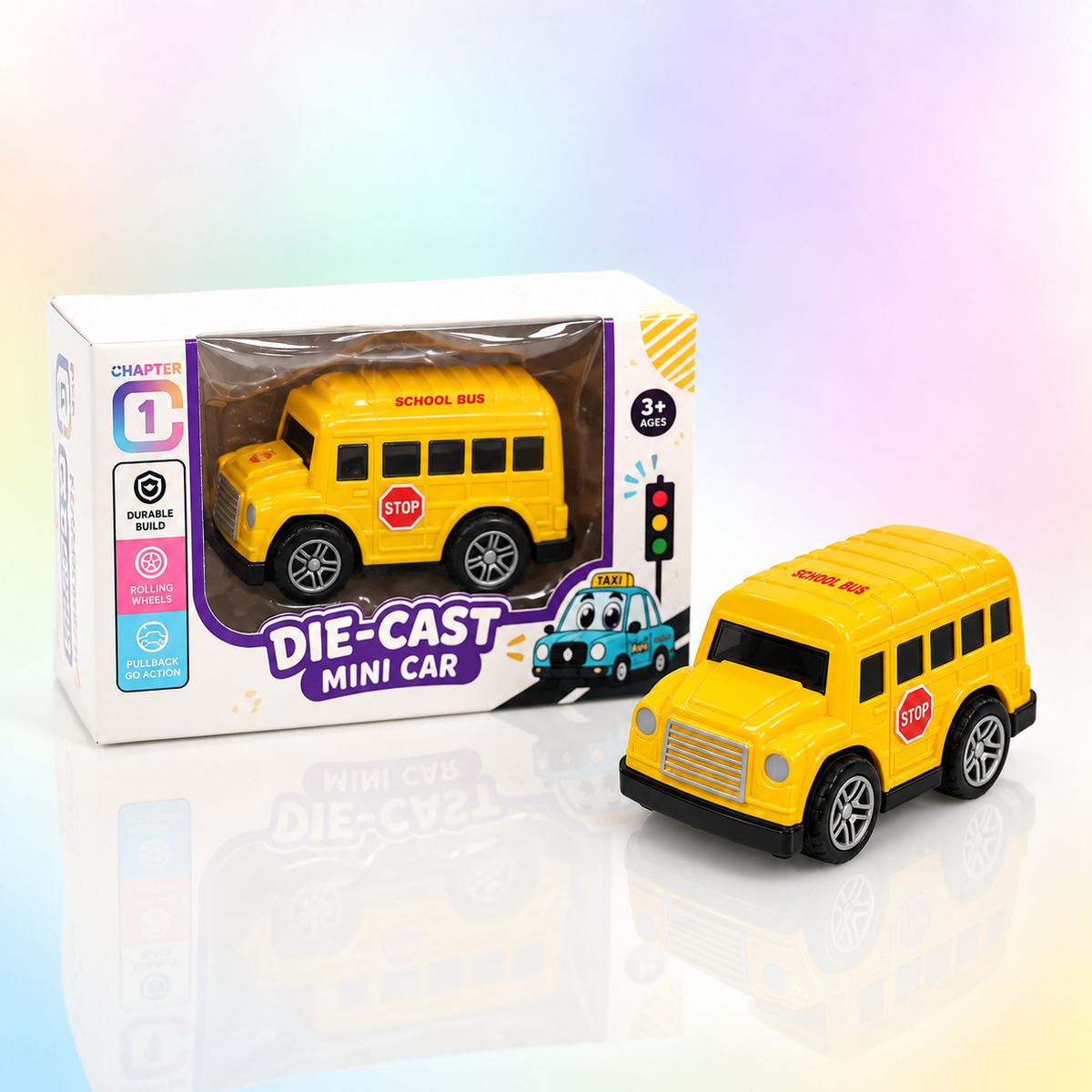 Die-Cast Mini Police Car – Pull-Back Toy