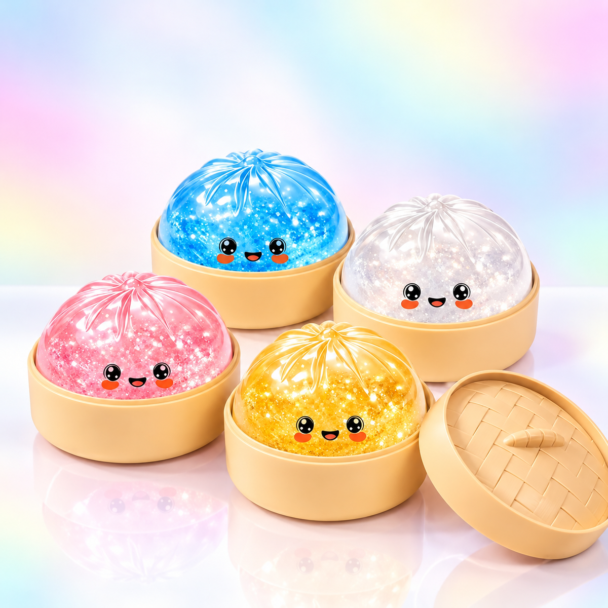 Glitter Dumpling Squishy Toy