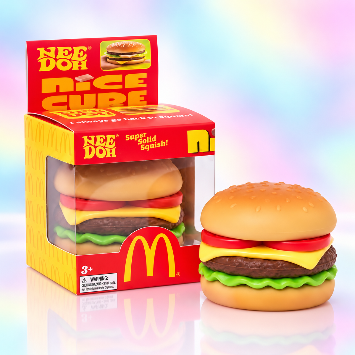 Needoh Burger Squishy Toy