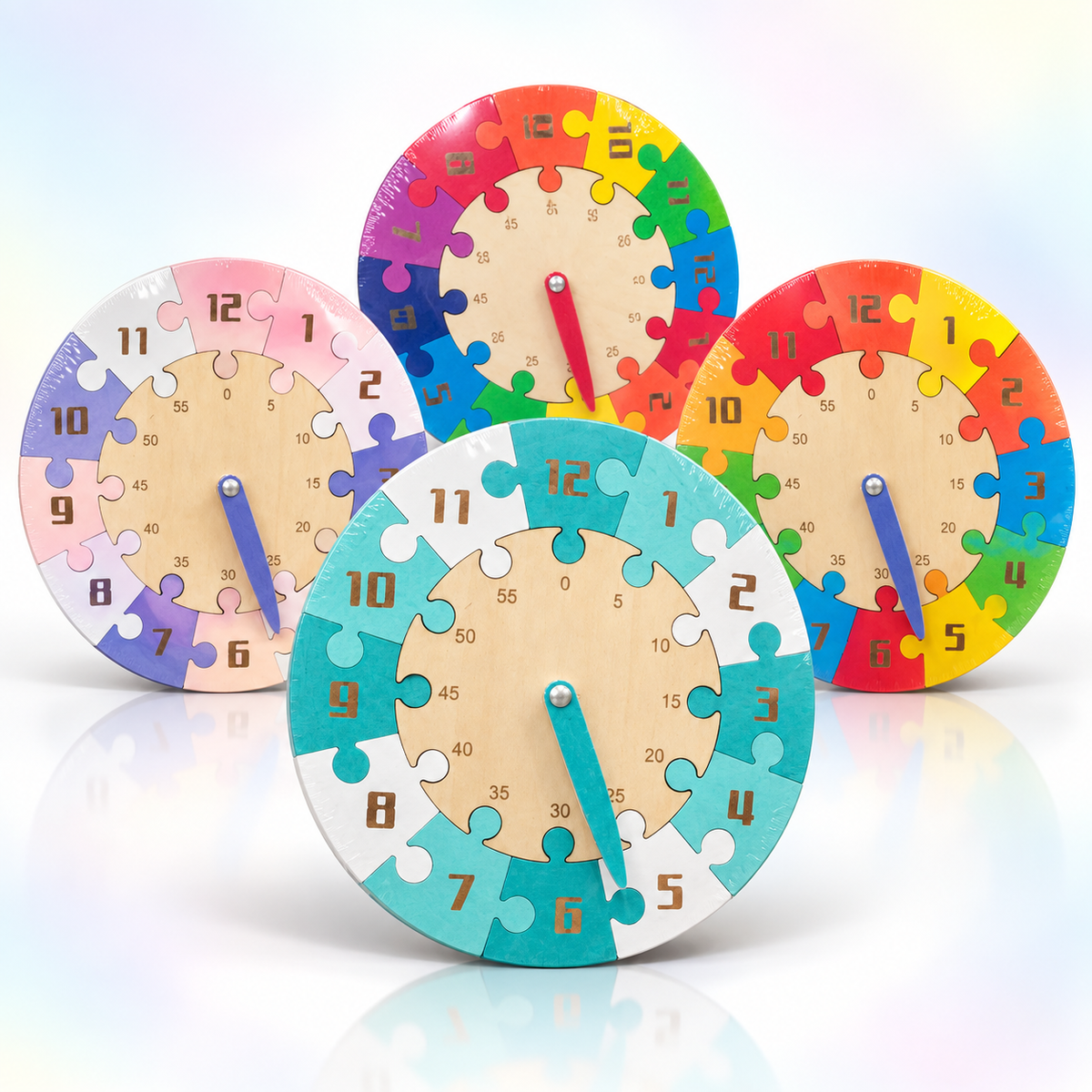 Wodden Learning Clock Puzzle