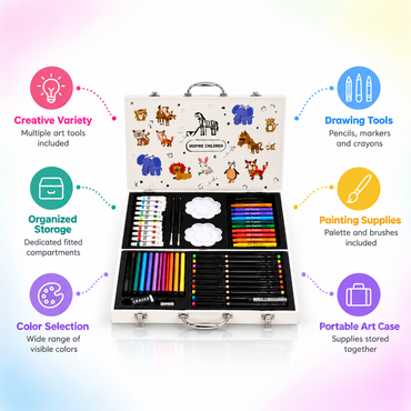 Inspire Children Art Kit – Creative Drawing & Painting Set