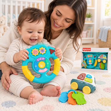 Musical Steering Wheel Car – Baby Interactive Driving Toy