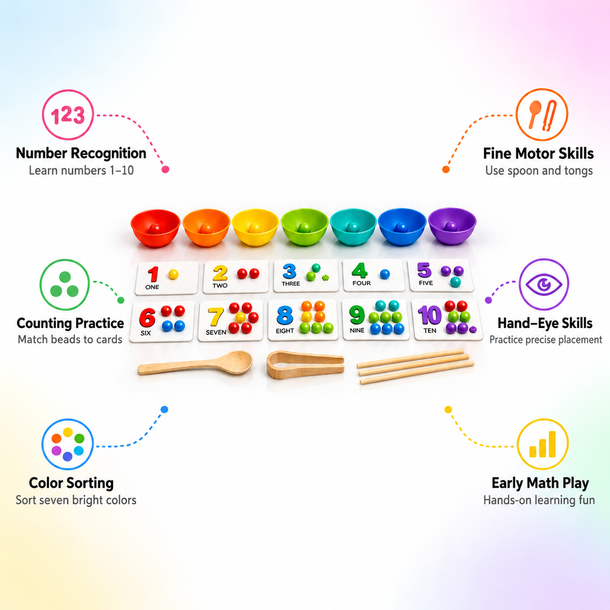 Number Cognitive Operation Bead Matching Game