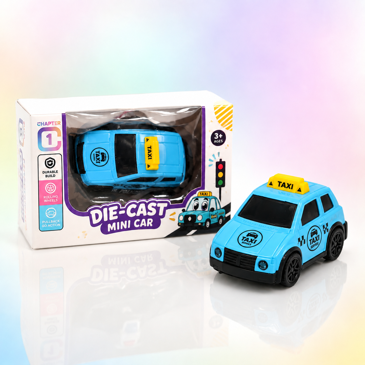 Die-Cast Mini Police Car – Pull-Back Toy