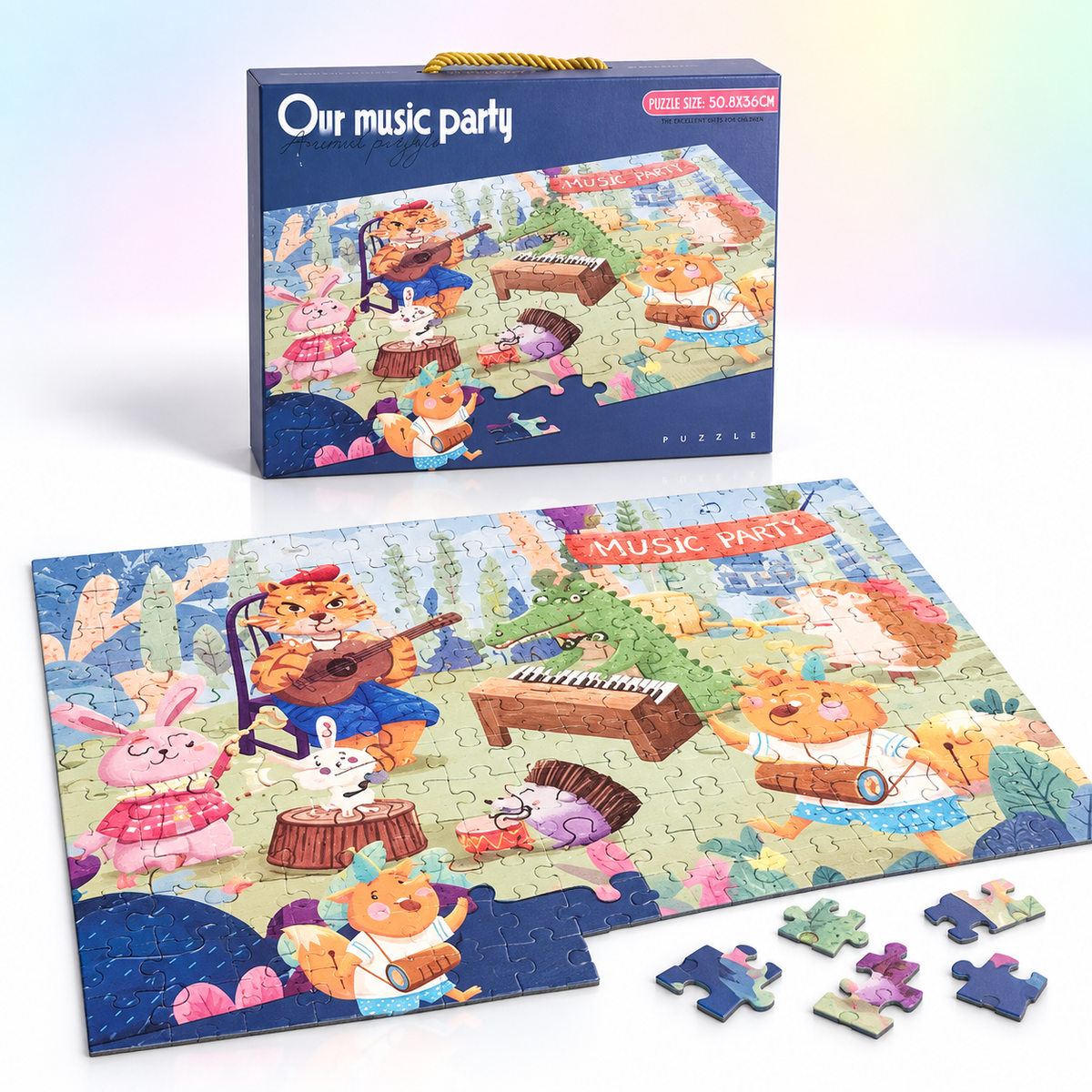 Our Music Party – 100 Piece Cartoon Puzzle