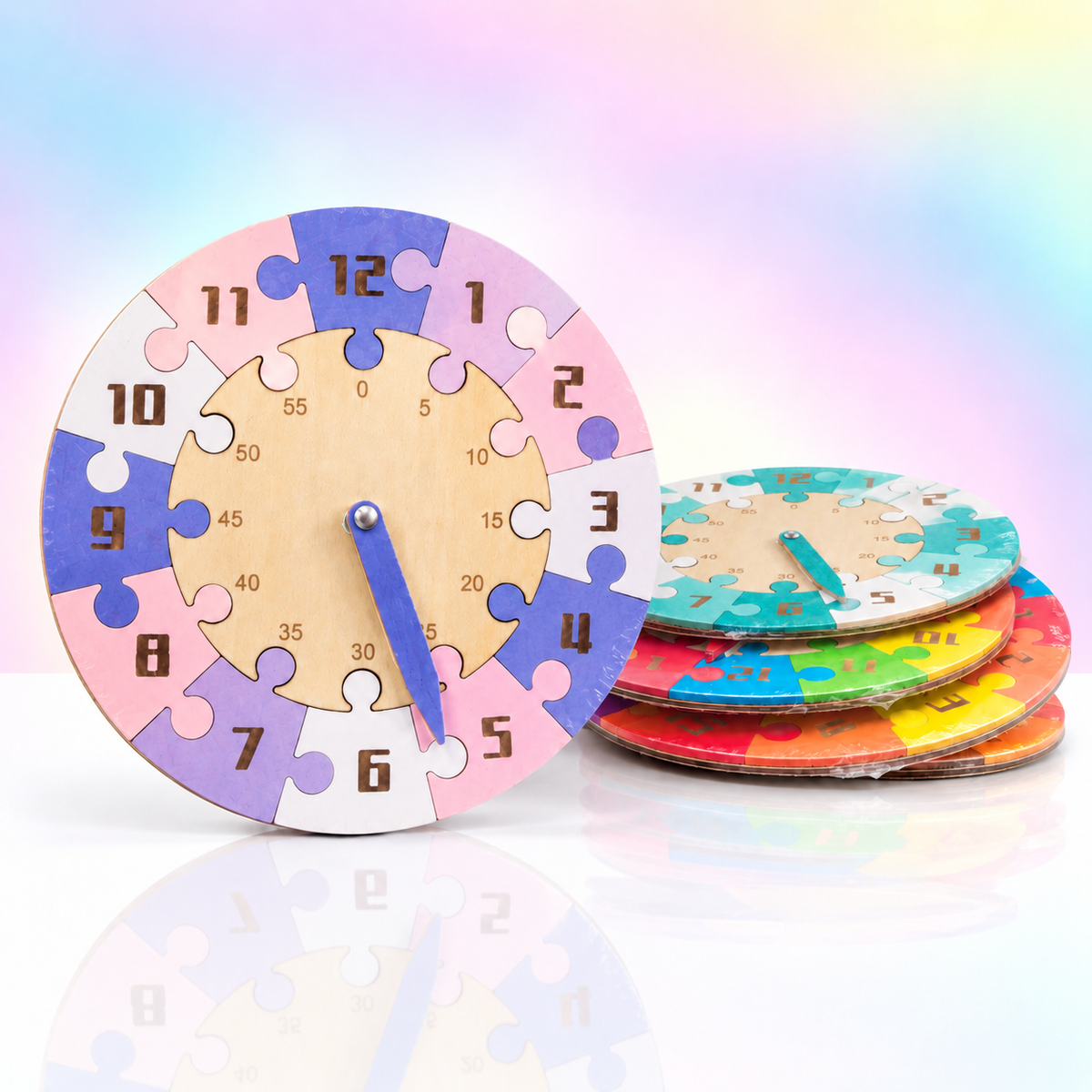 Wodden Learning Clock Puzzle