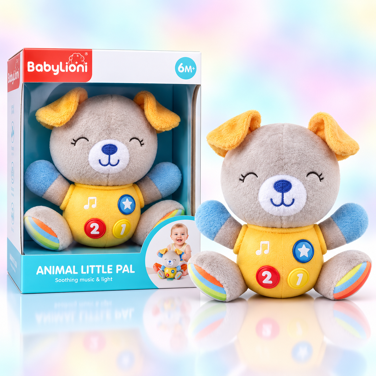 BabyLioni Animal Little Pal – Musical Light-Up Plush Toy