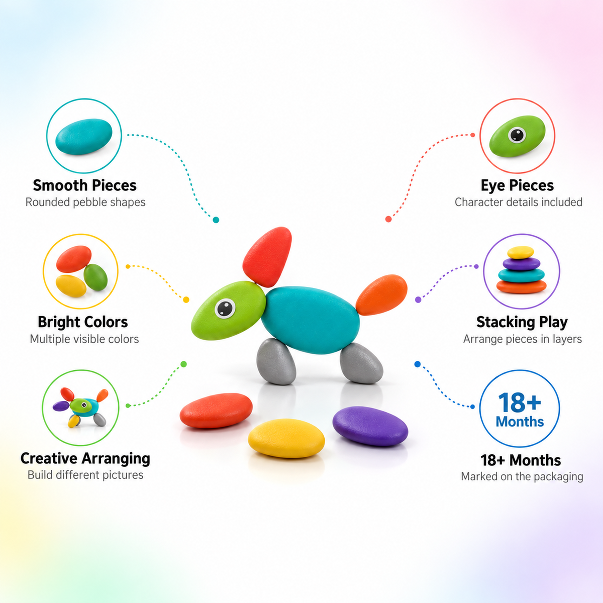 Colour Stone Pebble Game
