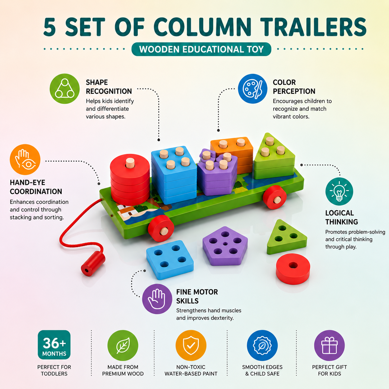 5 Set of Column Trailers