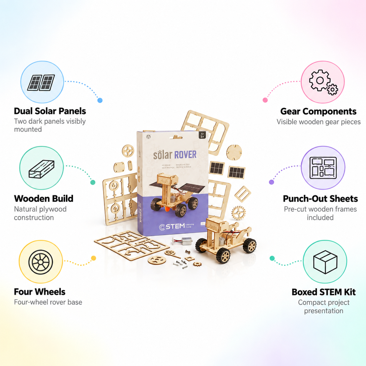 STEM Solar Rover Wooden