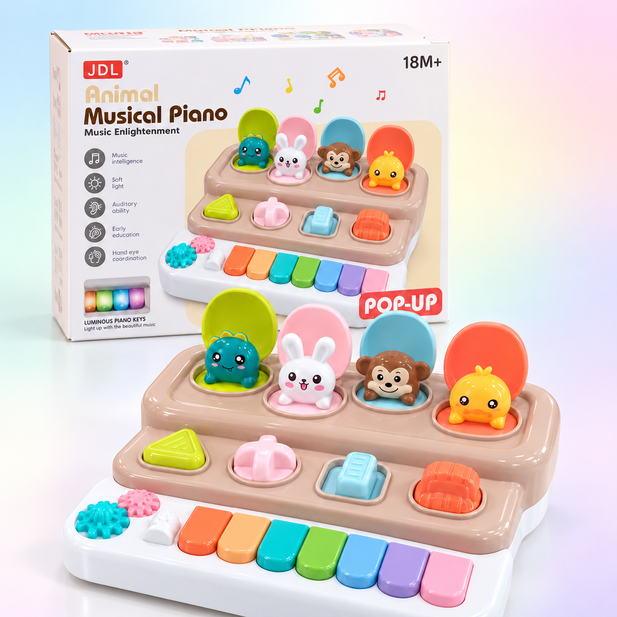 JDL Animal Musical Piano – Pop-Up Musical Toy