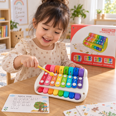 Rainbow Xylophone Toy – Colorful Musical Learning Instrument