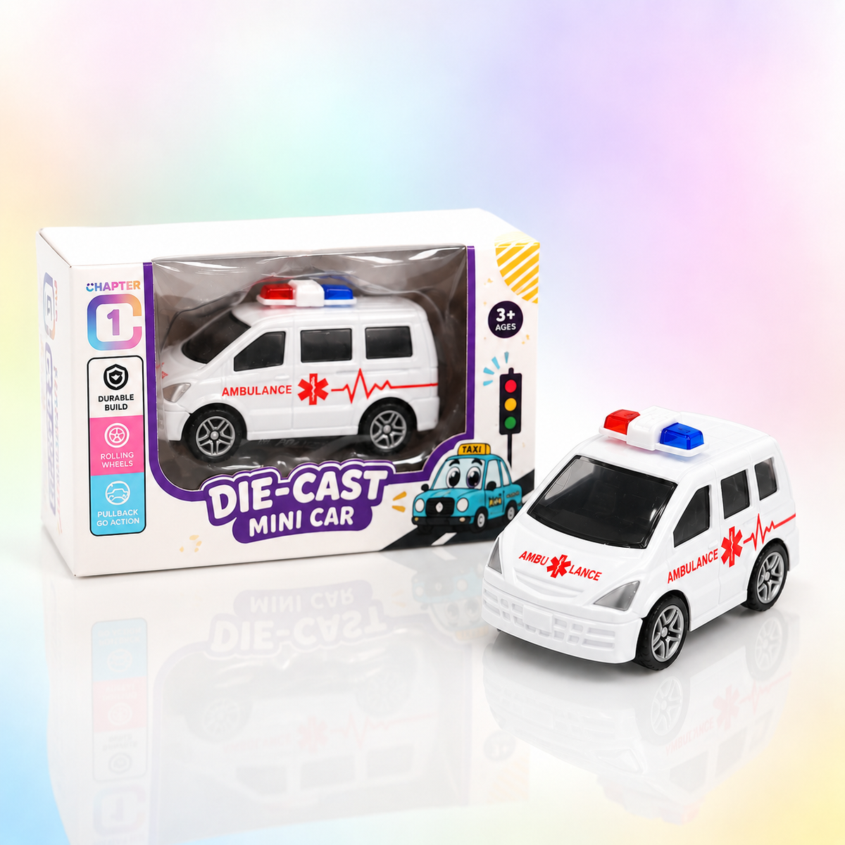 Die-Cast Mini Police Car – Pull-Back Toy
