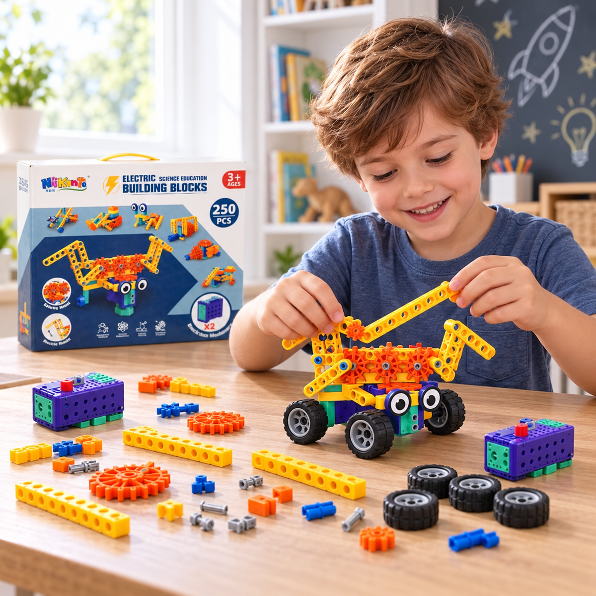 Electric Science Building Blocks (250+ Pcs)