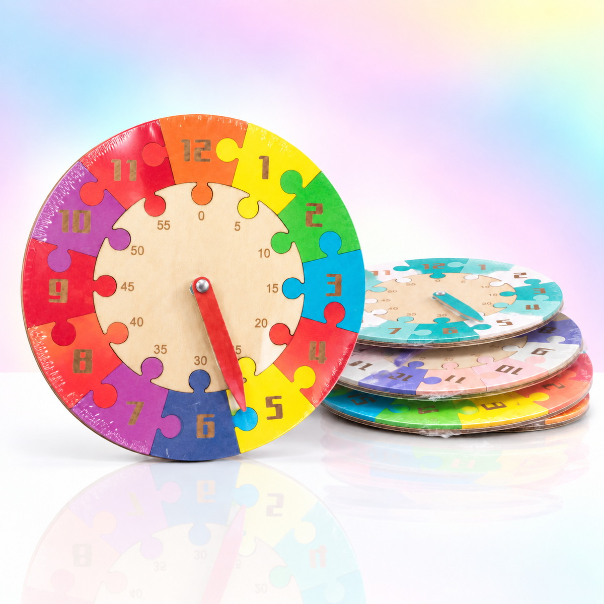 Wodden Learning Clock Puzzle