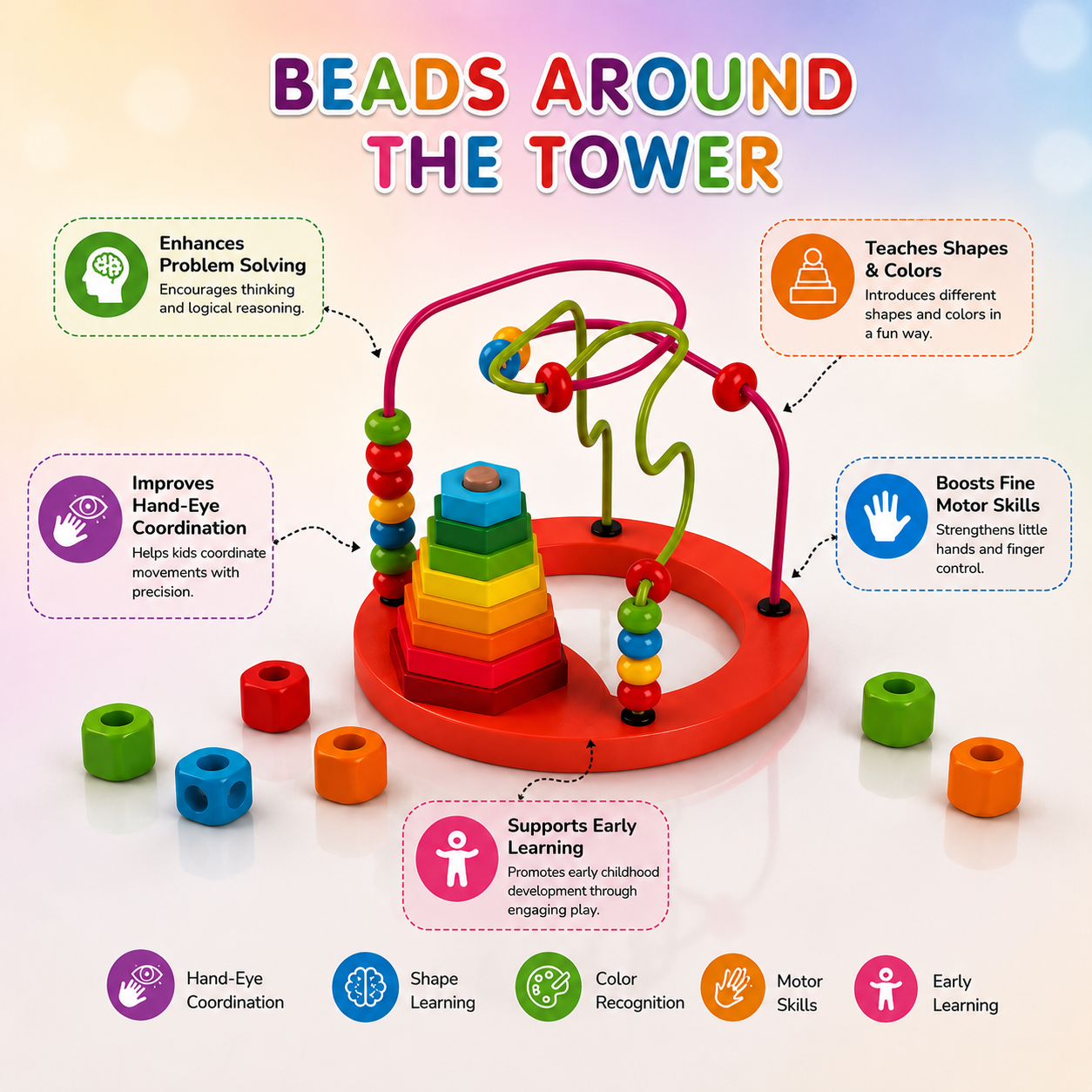 Beads Around the Tower